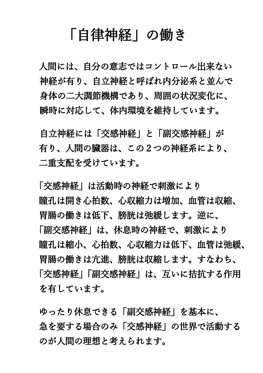 画像: '24年版 ・「自律神経」の働き！ (0012)（A5）.pdf