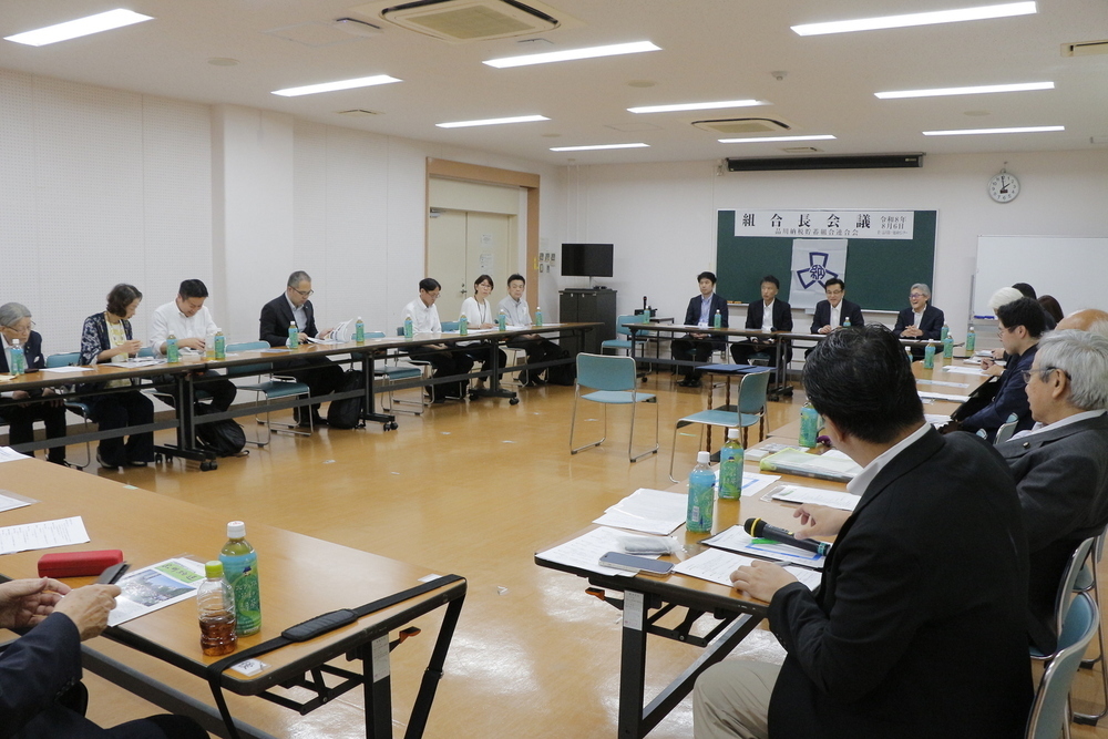 画像 令和8年8月6日（木）組合長会議が品川第一区民センターで開かれました。