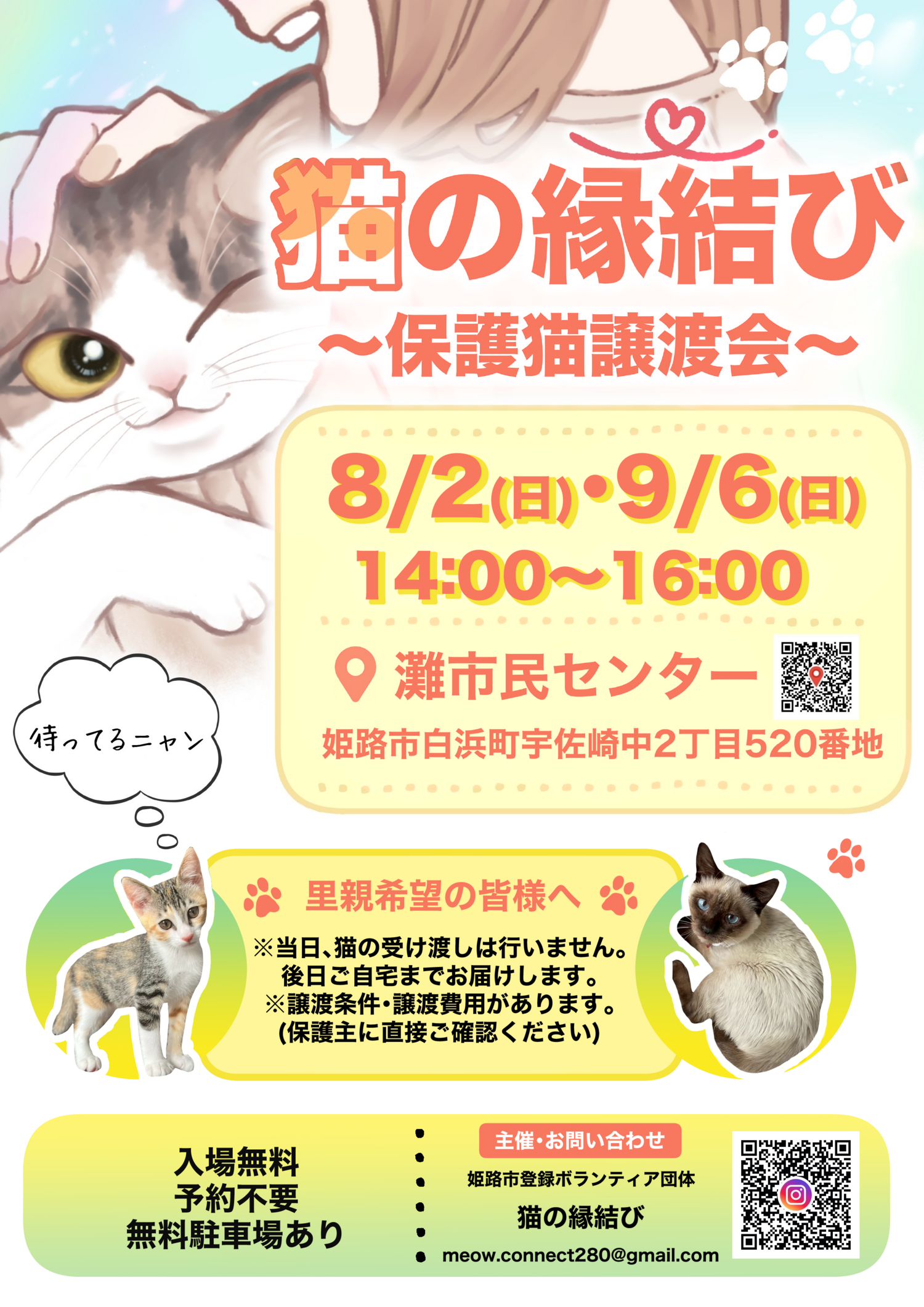 猫の縁結び〜保護猫譲渡会〜