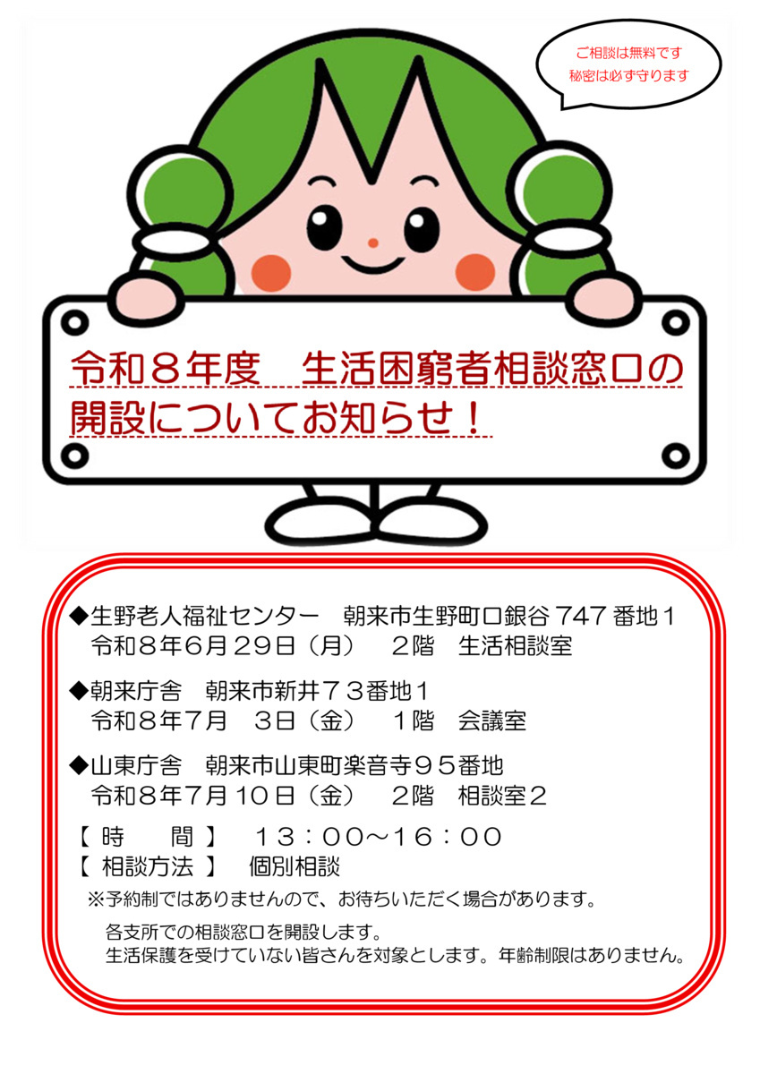 生活困窮者の相談