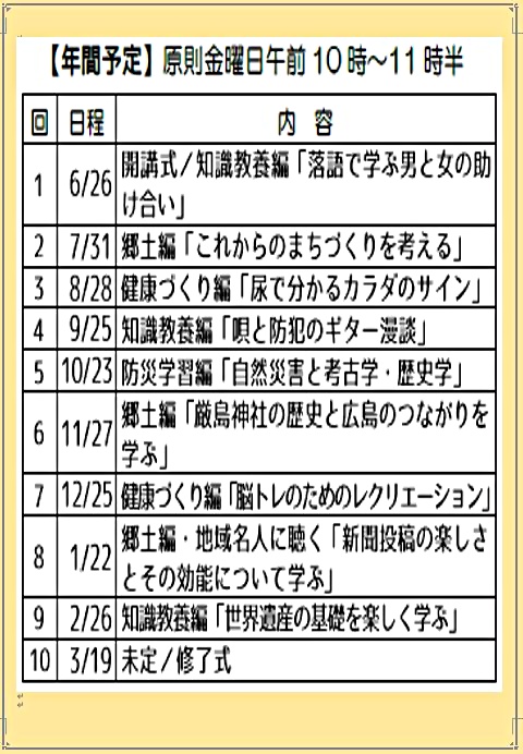 厳島神社の魅力発見　　高南集会所