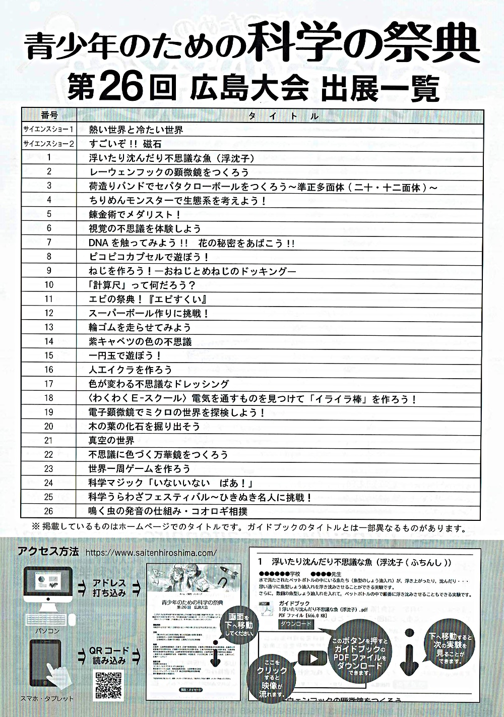 科学の祭典