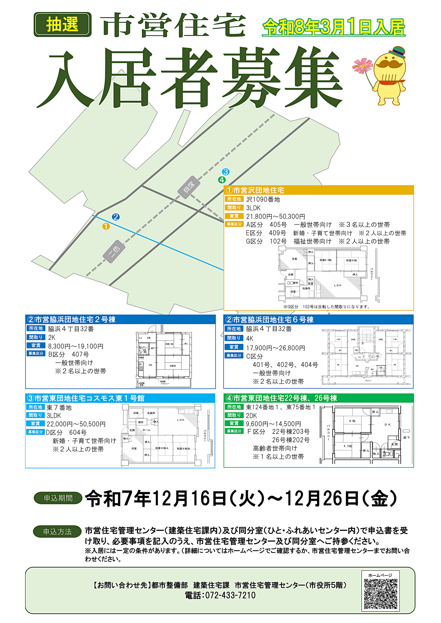 令和7年度 第2回 市営住宅入居者募集のご案内