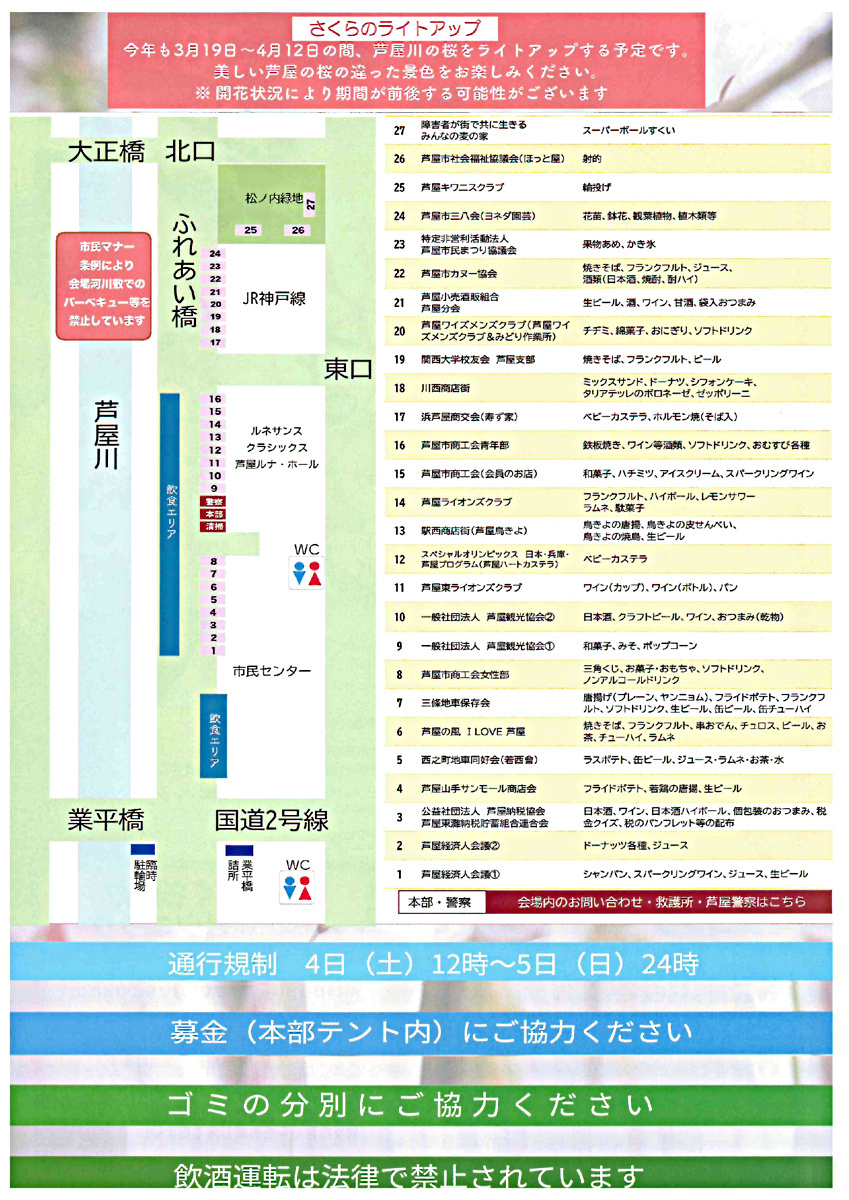 第38回芦屋さくらまつり