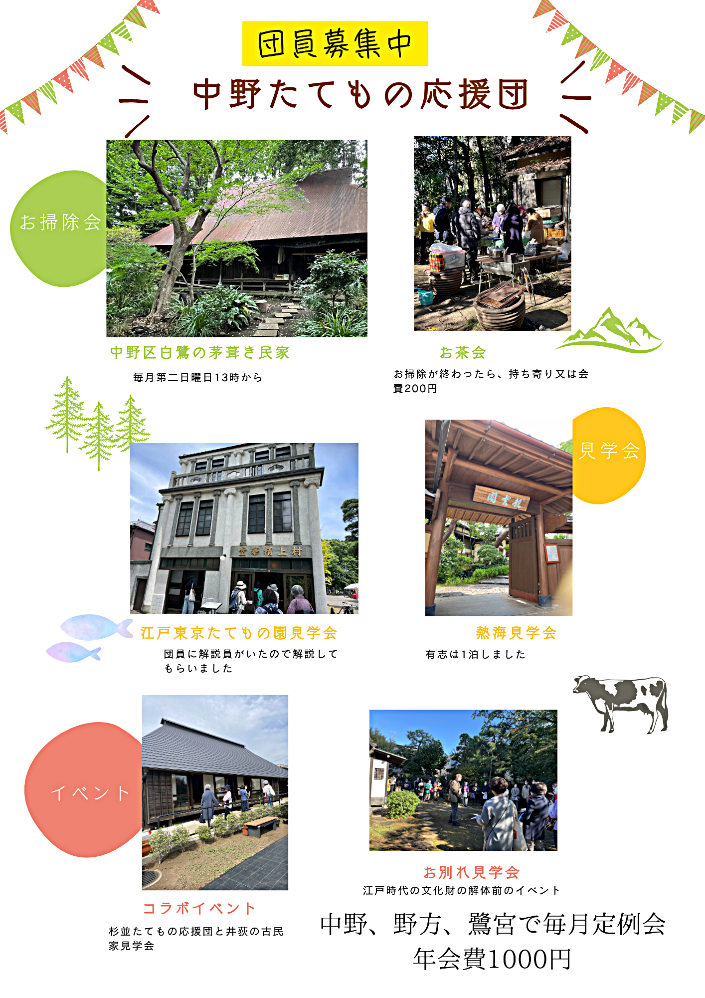 中野たてもの応援団団員募集中