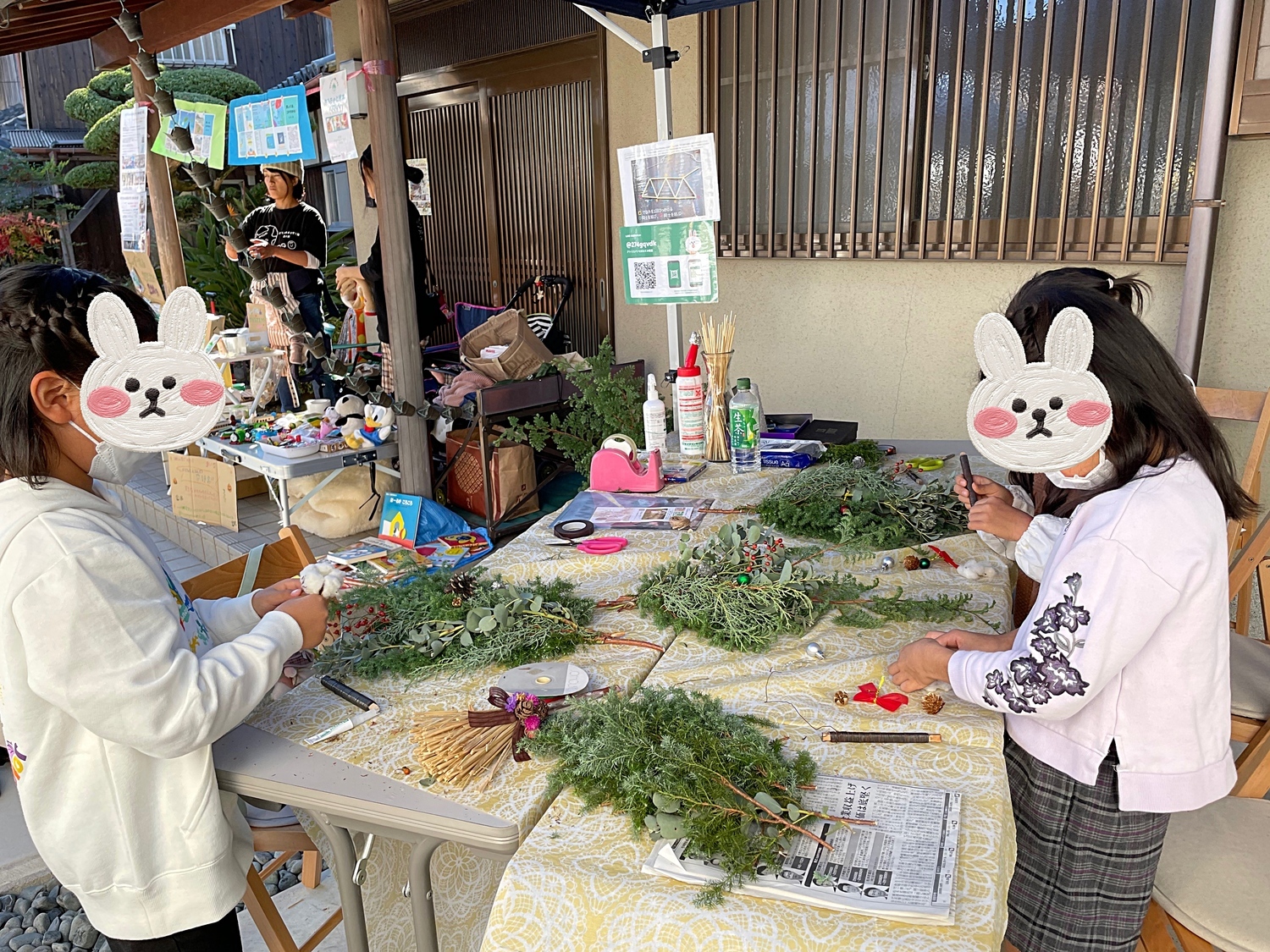 本物の杉でミニクリスマスツリーを作ろう♬子供のみ、親子参加OK！アドラー心理学講師でもある花育の先生が子供の自信とやる気を育てる関わりを大切にレッスンしてます♬