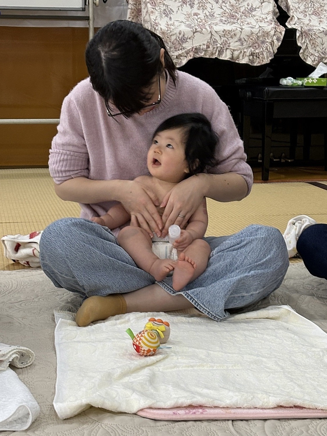 ママと赤ちゃんがほっこり笑顔になれる🌼
バブ.ベビーマッサージ教室☺️