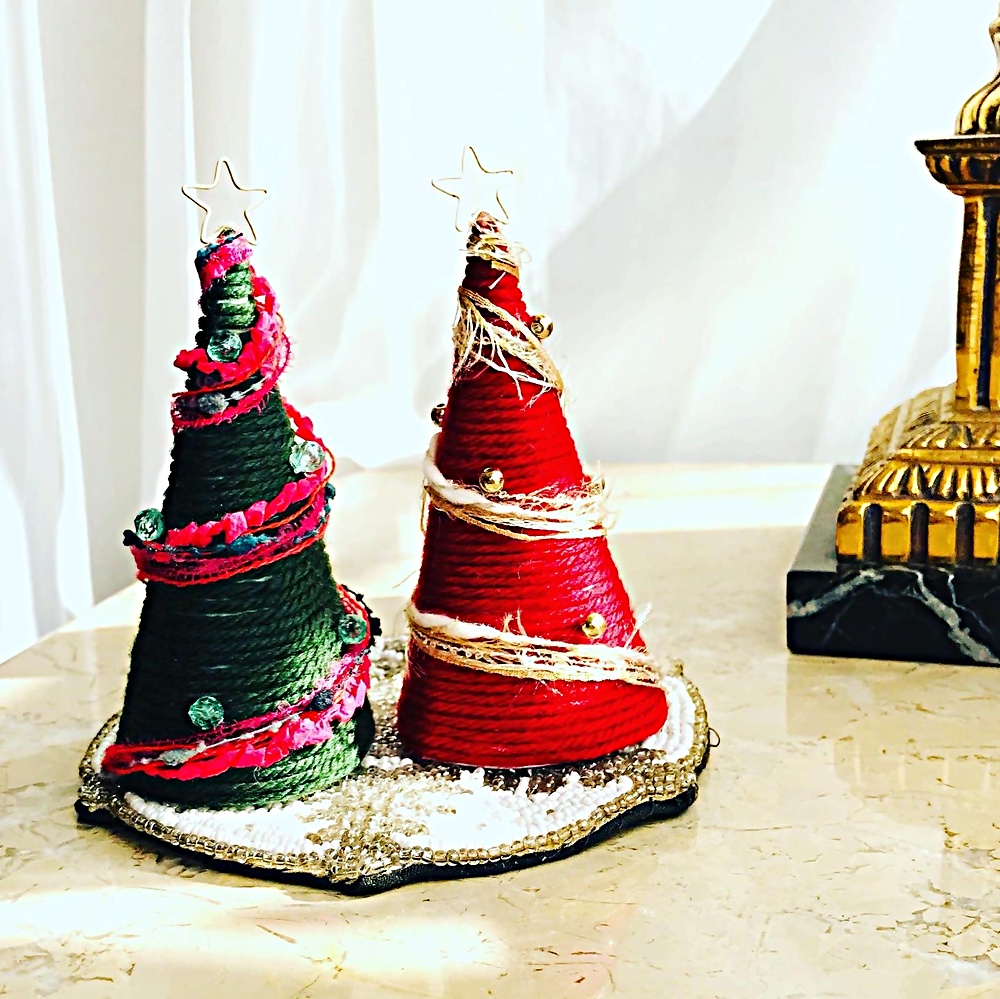 毛糸のクリスマスツリーワークショップ