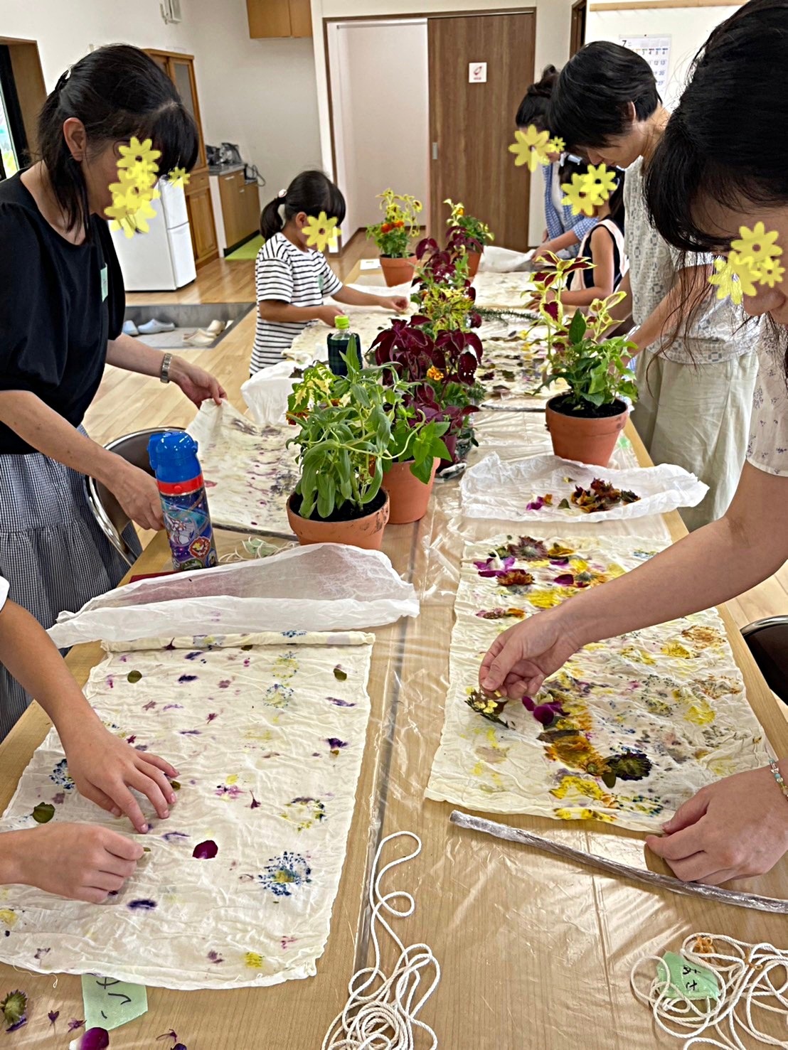 命を感じるはなえみクラブ「ひまわりの草木染め体験&無農薬無肥料の菌ちゃん農法家庭菜園体験」