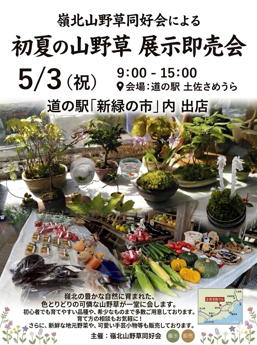 初夏の山野草　展示即売会