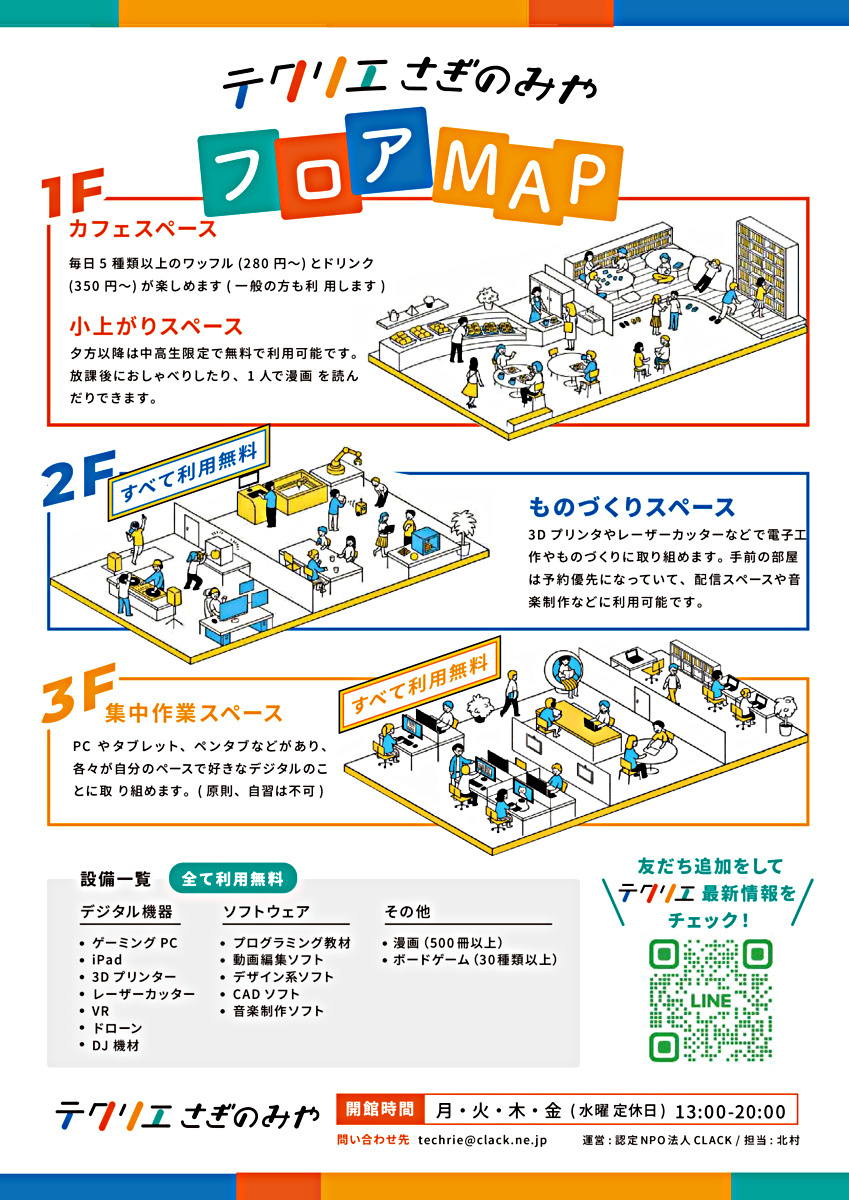 テクリエさぎのみや 無料体験会