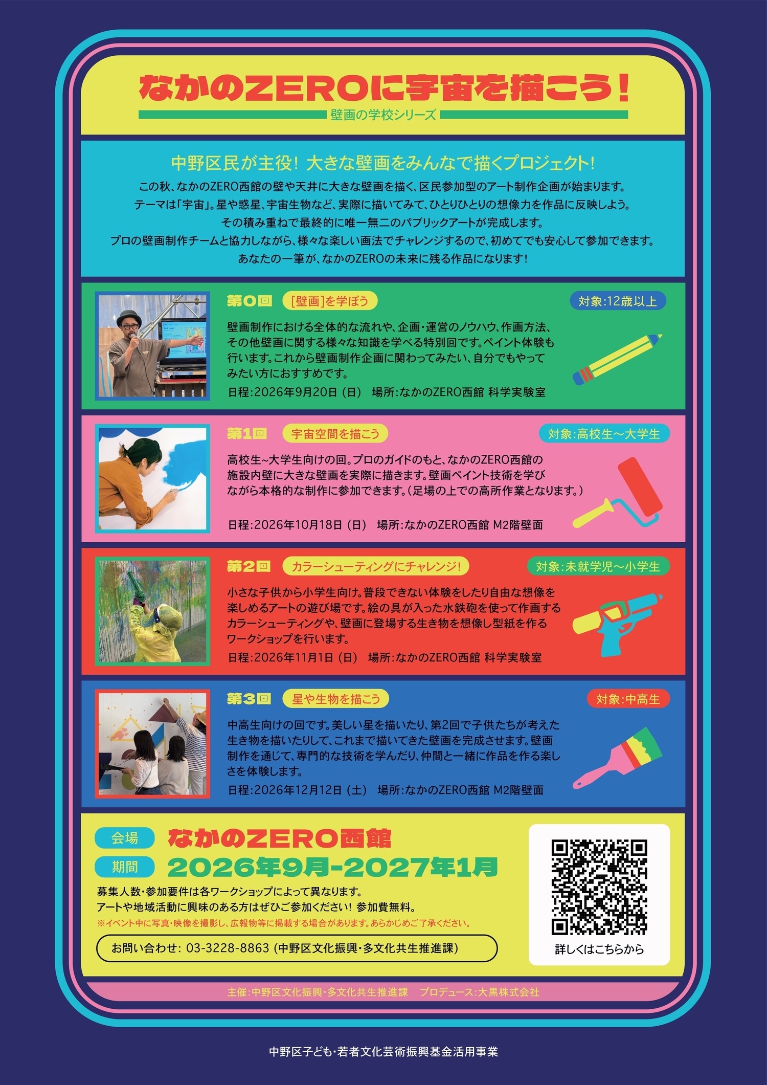 なかのZEROに宇宙を描こう！第1回ワークショップ