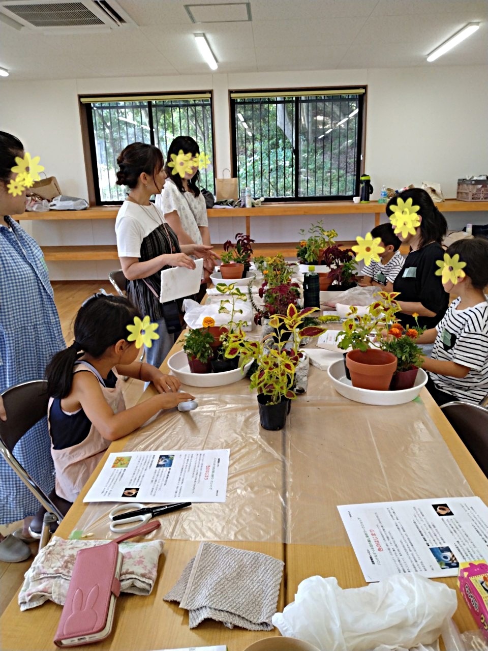 命を感じるはなえみクラブ「無農薬無肥料の家庭菜園菌ちゃん農法土作り＆ひまわりの種まき＆寄せ植え体験」