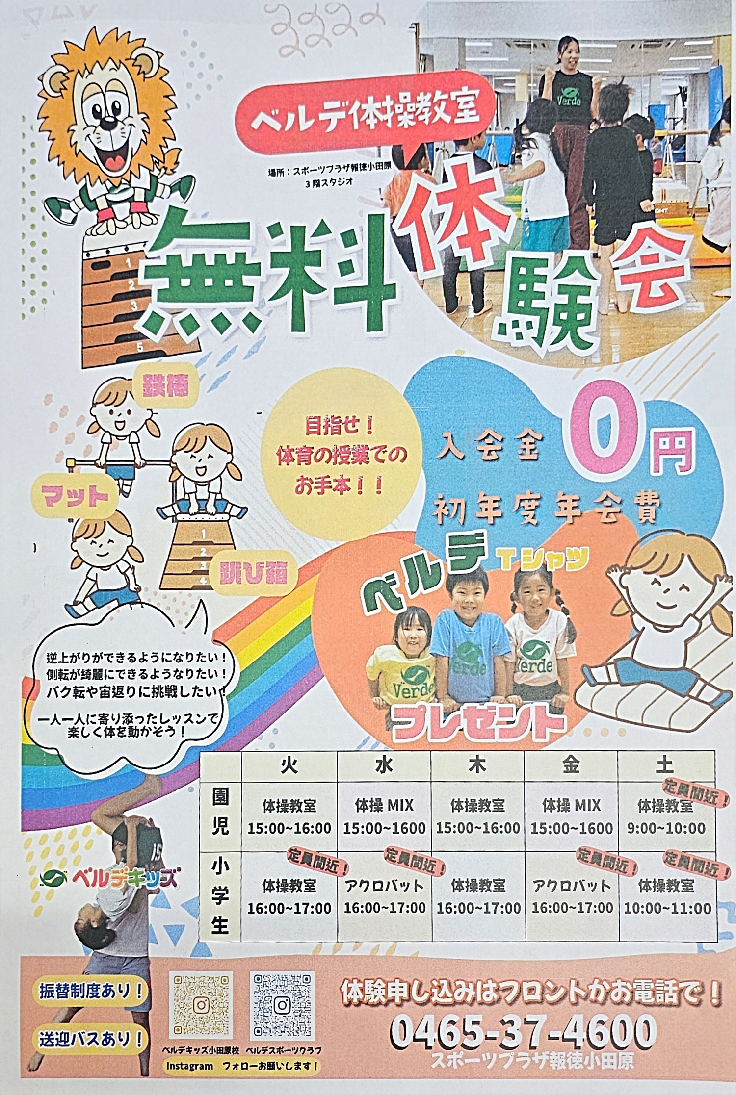 ベルディ体操教室 無料体験会