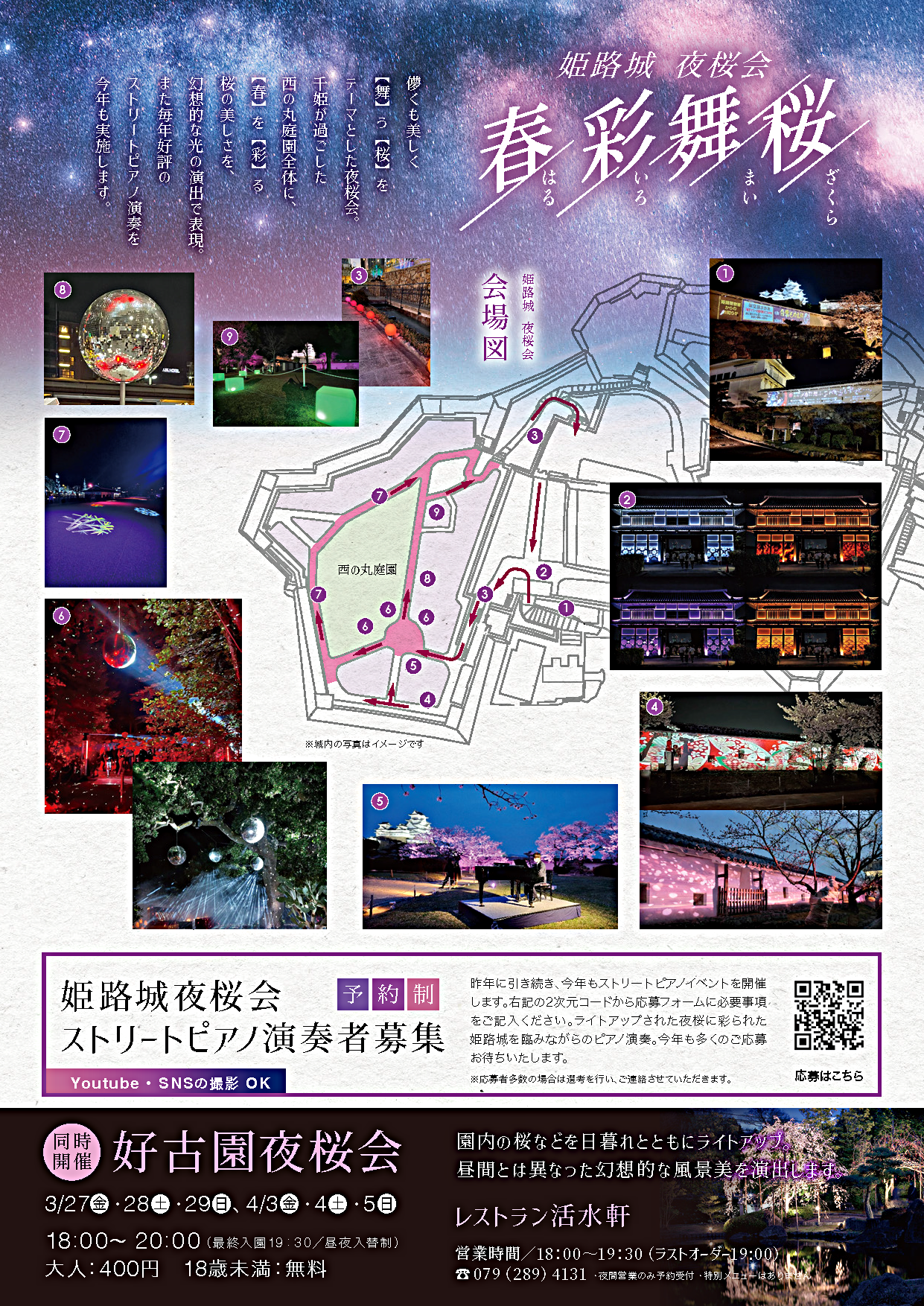 春彩舞桜　姫路城夜桜会