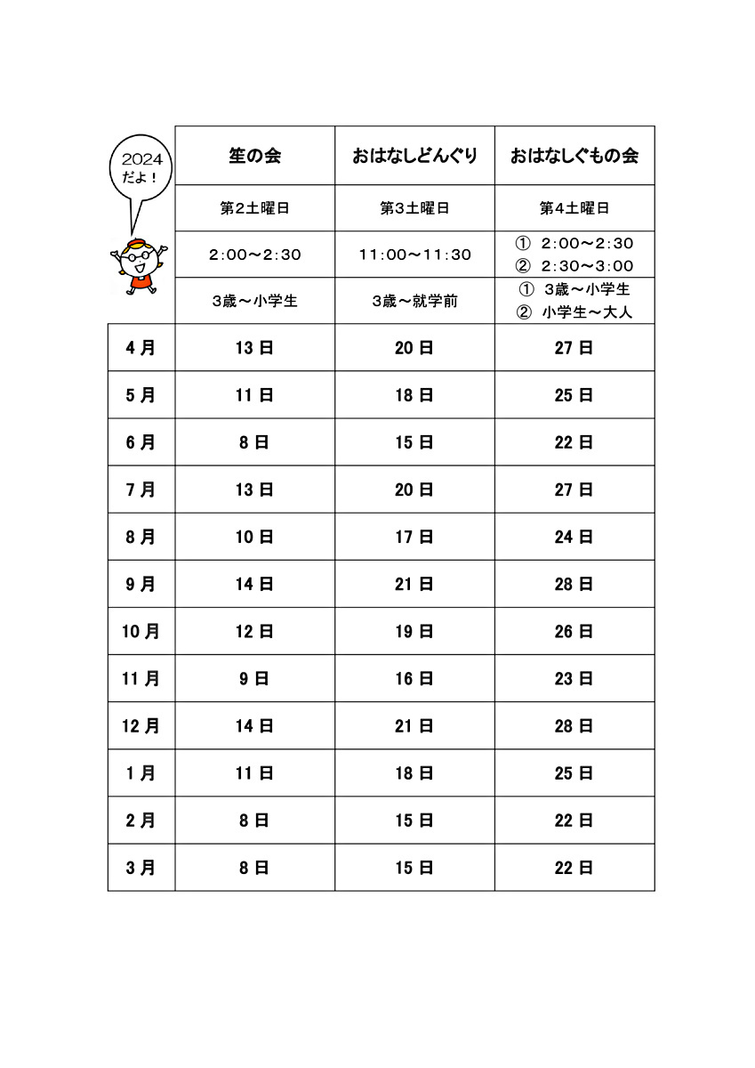 兵庫図書館おはなし会