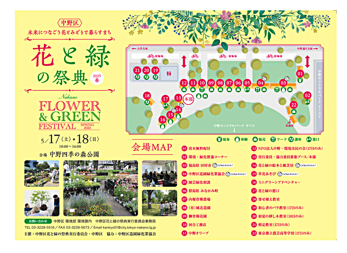 中野区花と緑の祭典２０２５春