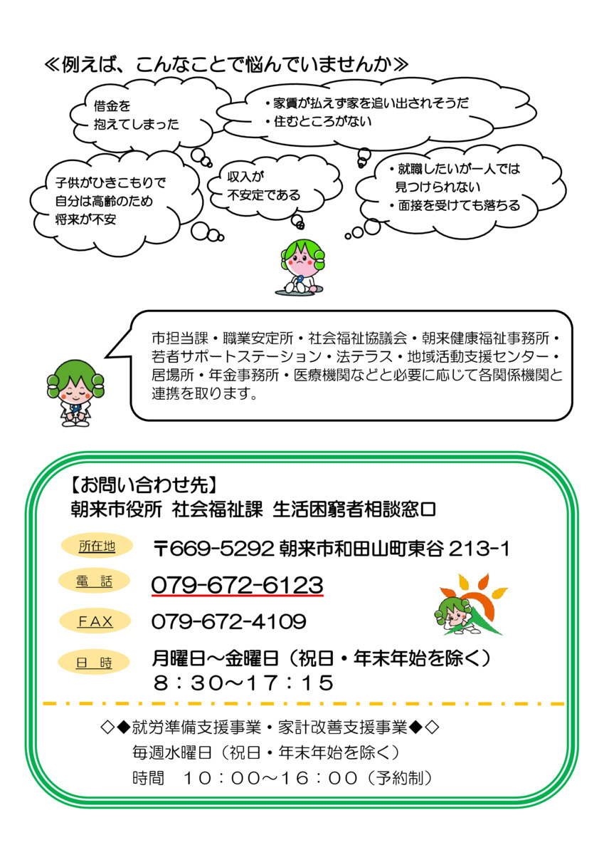 生活困窮者の相談
