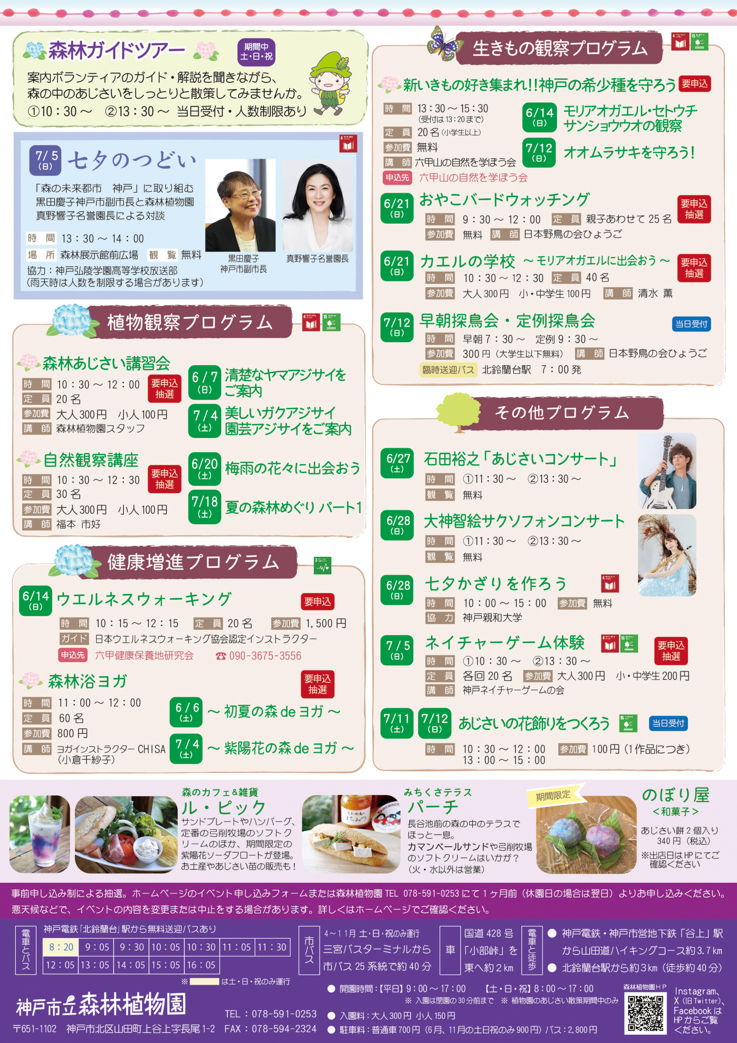 植物園のあじさい散策