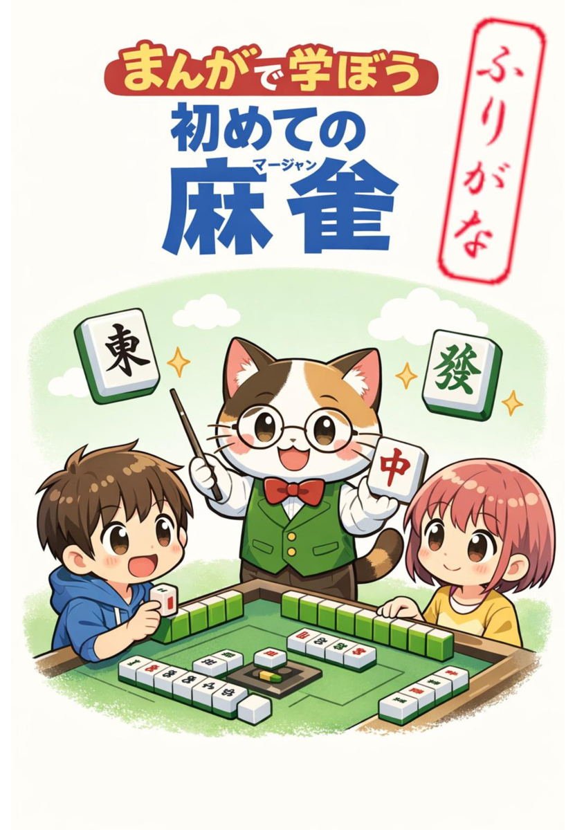 画像: ルビ付きまんがで学ぼう初めての麻雀（1～3章）.pdf