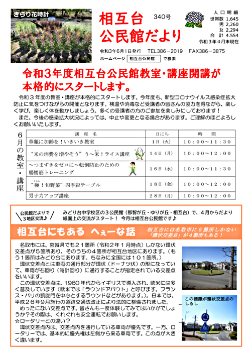 相互台公民館だより6月号