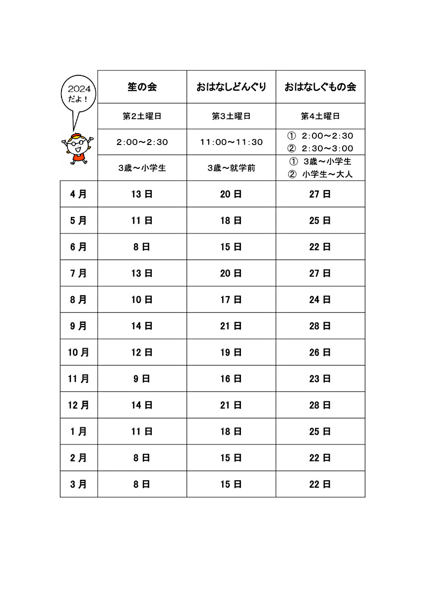 兵庫図書館おはなし会