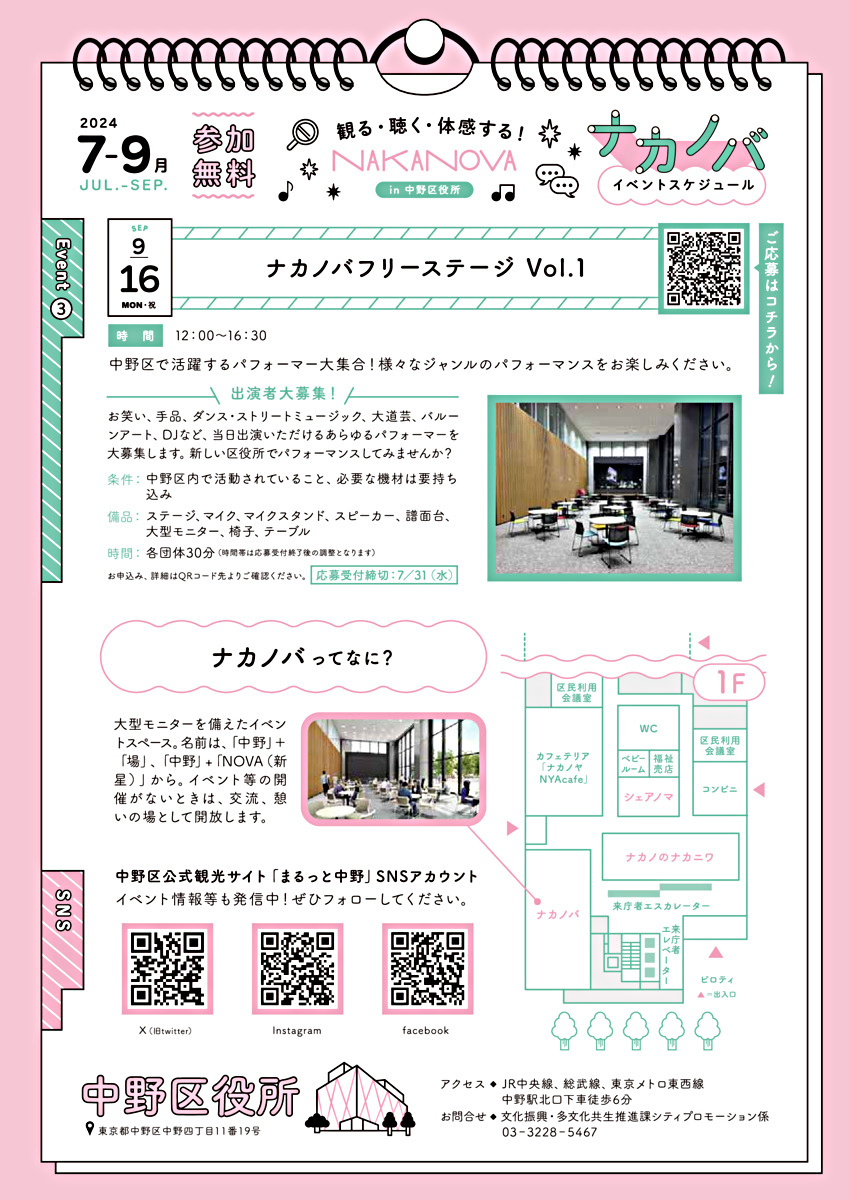 ナカノバフリーステージ Vol.1