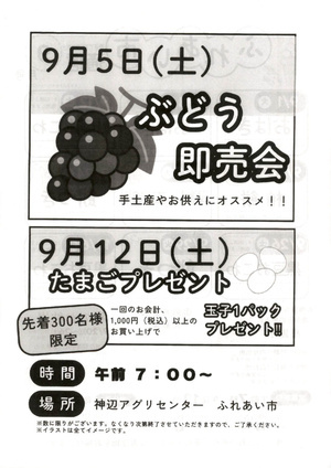 ぶどう即売会