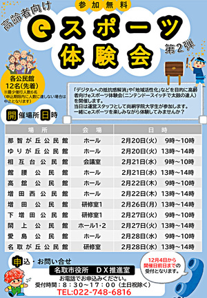 高齢者向けeスポーツ体験会第2弾