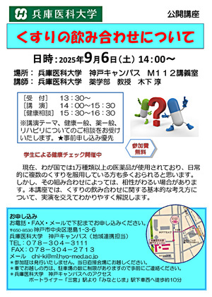 くすりの飲み合わせについて