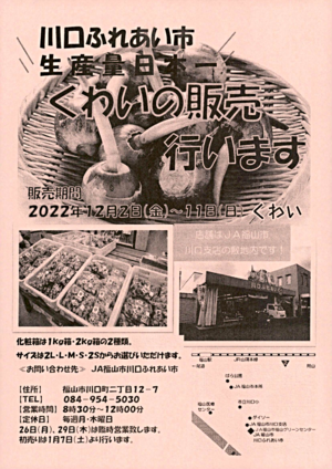 川口ふれあい市　くわいの販売