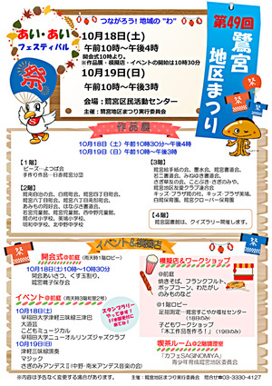 第49回鷺宮地区まつり　あい・あいフェスティバル開催
