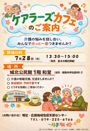 ケアラーズカフェ（介護者の会）

