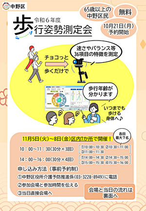 歩行姿勢測定会（小淀ホーム)