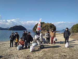 周防大島真宮島海岸清掃