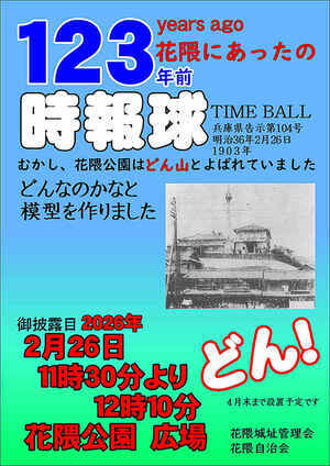 １２３年前の時報球