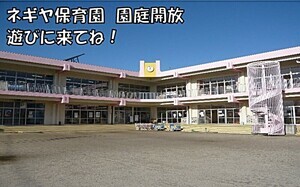 園庭開放・きらきらひろば（ネギヤ保育園）
