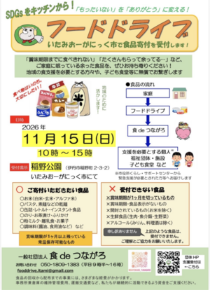 フードドライブ　inいたみおーがにっく市