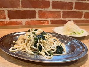 【SNS限定】三陸産わかめと小柱の塩スパゲッティ