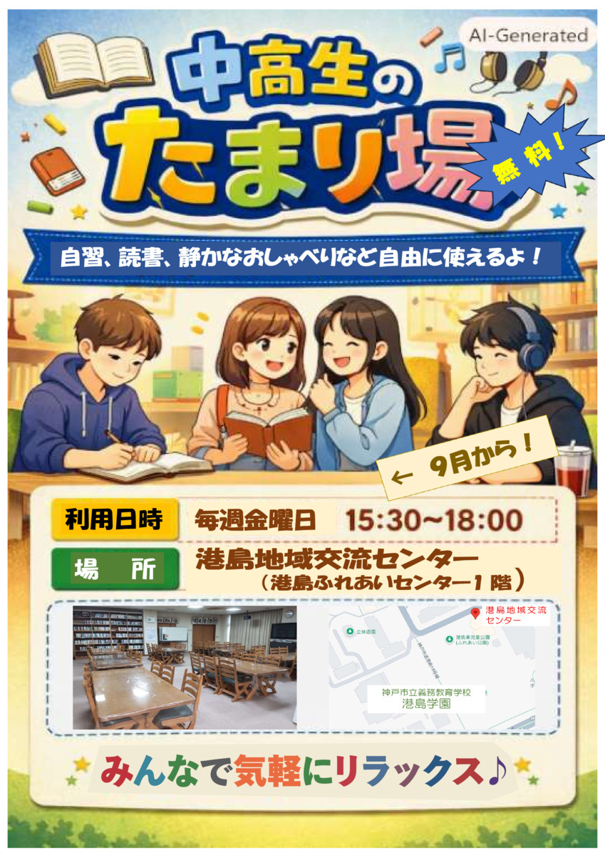 中高生のたまり場