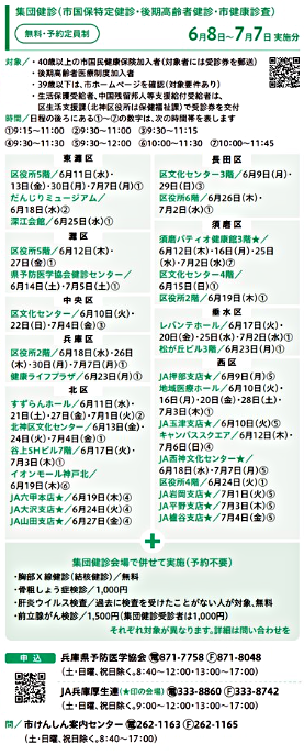 6月KOBE　集団健診