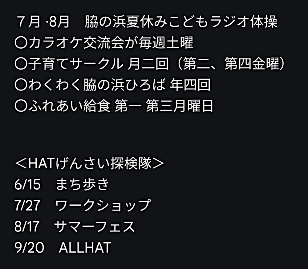 ざっくりの予定