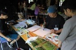 風景、ポスター、水彩画で大好きな絵を描こう！